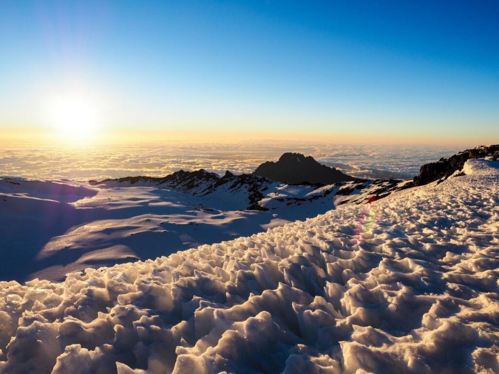 Blick auf den Mawenzi am Kilimanjaro